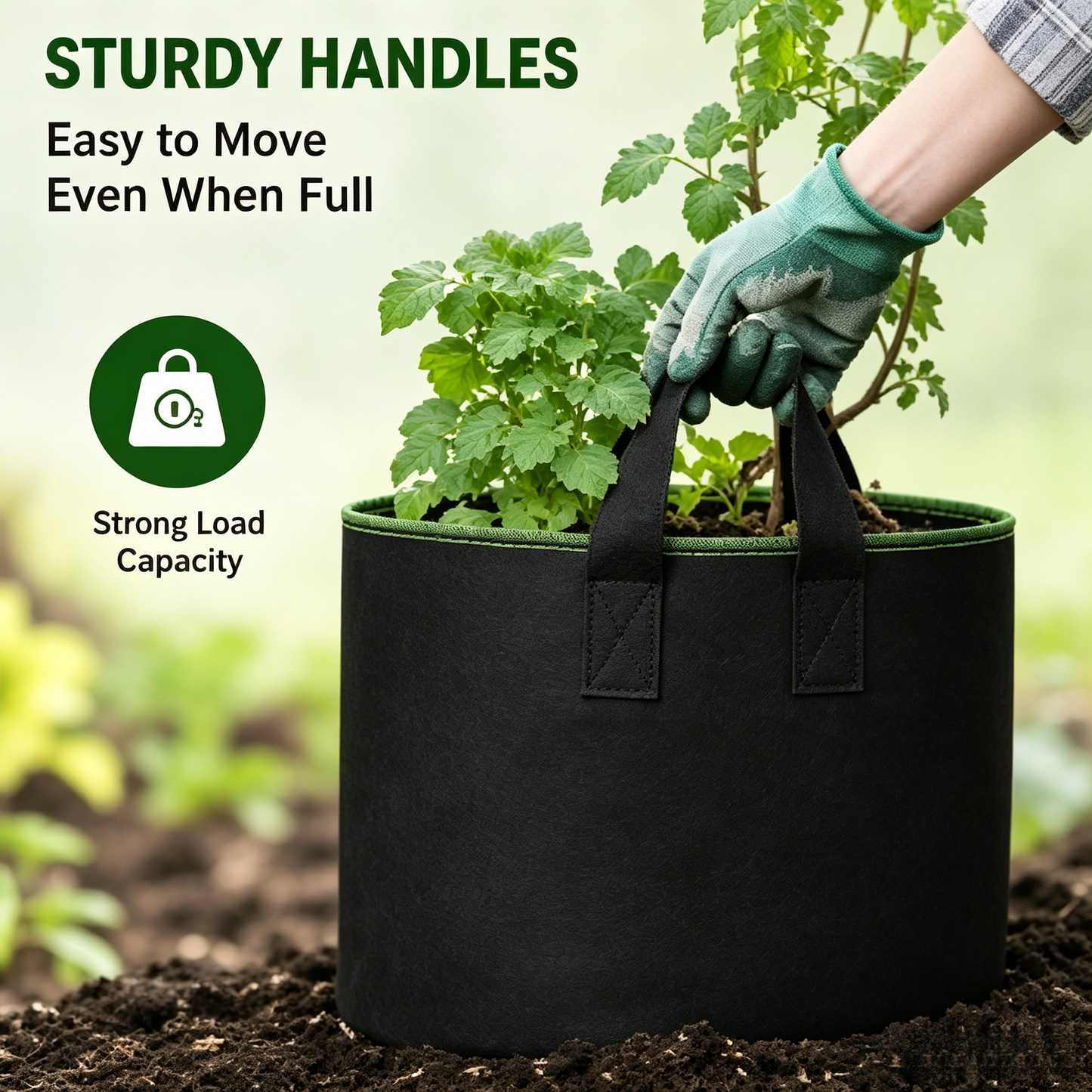 🌱 Air Pruning Root Healthy Grow Bags | Breathable Air Pruning Garden Pots with Reinforced Handles for Vegetables Tomato Flower Herb Planting-LT