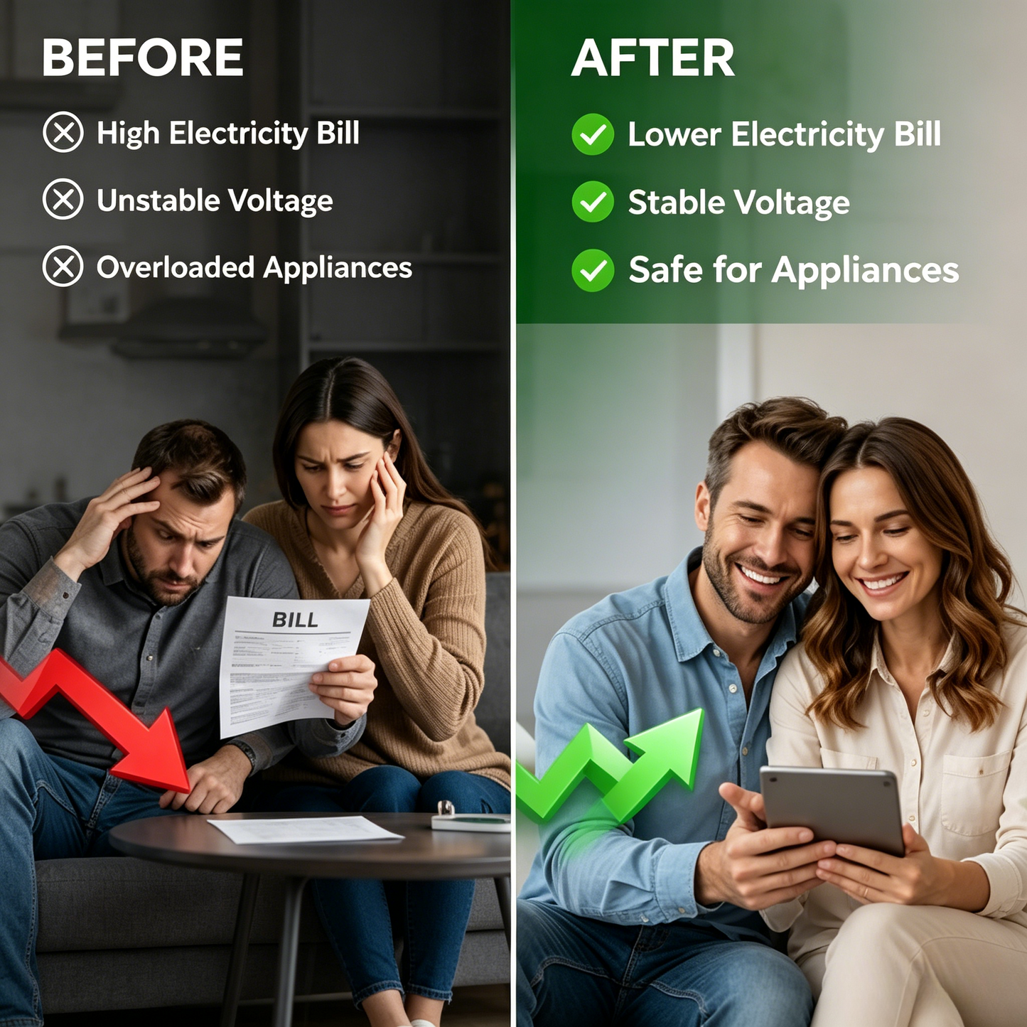 ⚡ Electricity Saving Box | Save Up To 30% On Bills, Stable Voltage For Home & Office-LT