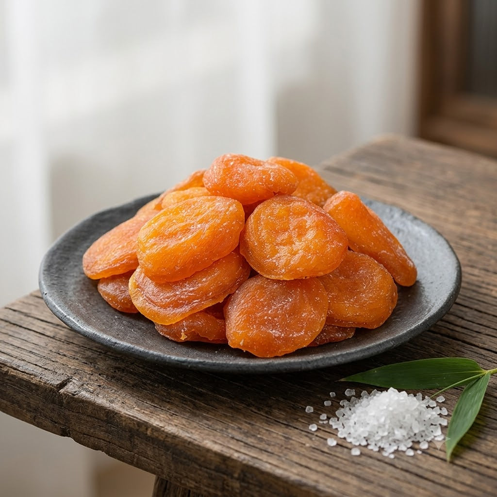 😋Bamboo Salt Dried Loquat - 🍃Natural Healthy Green Snack.-AUX