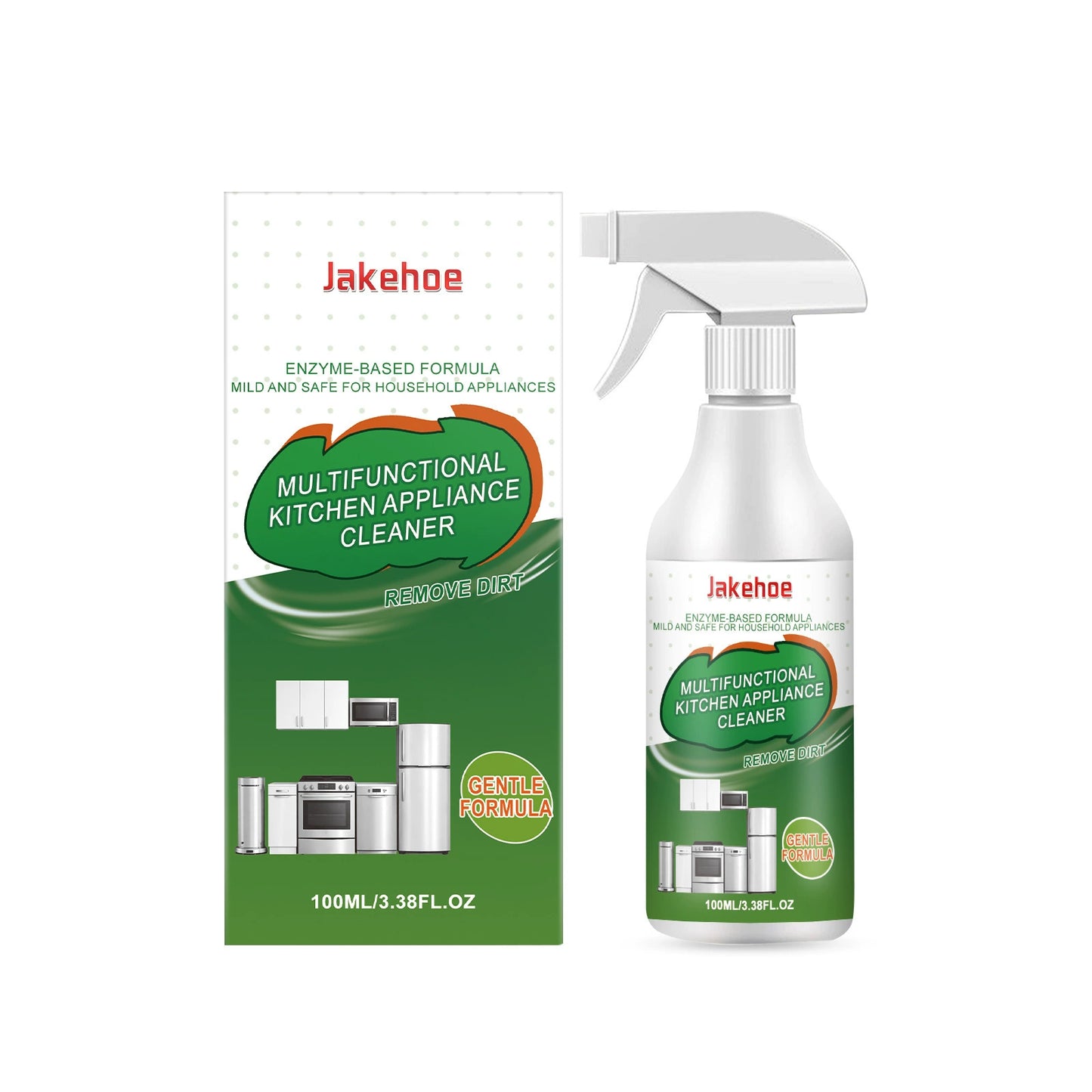 Natural Enzyme Formula Kitchen Grease Cleaner, Fast Degreasing Spray for Stoves & Range Hoods.-KPL