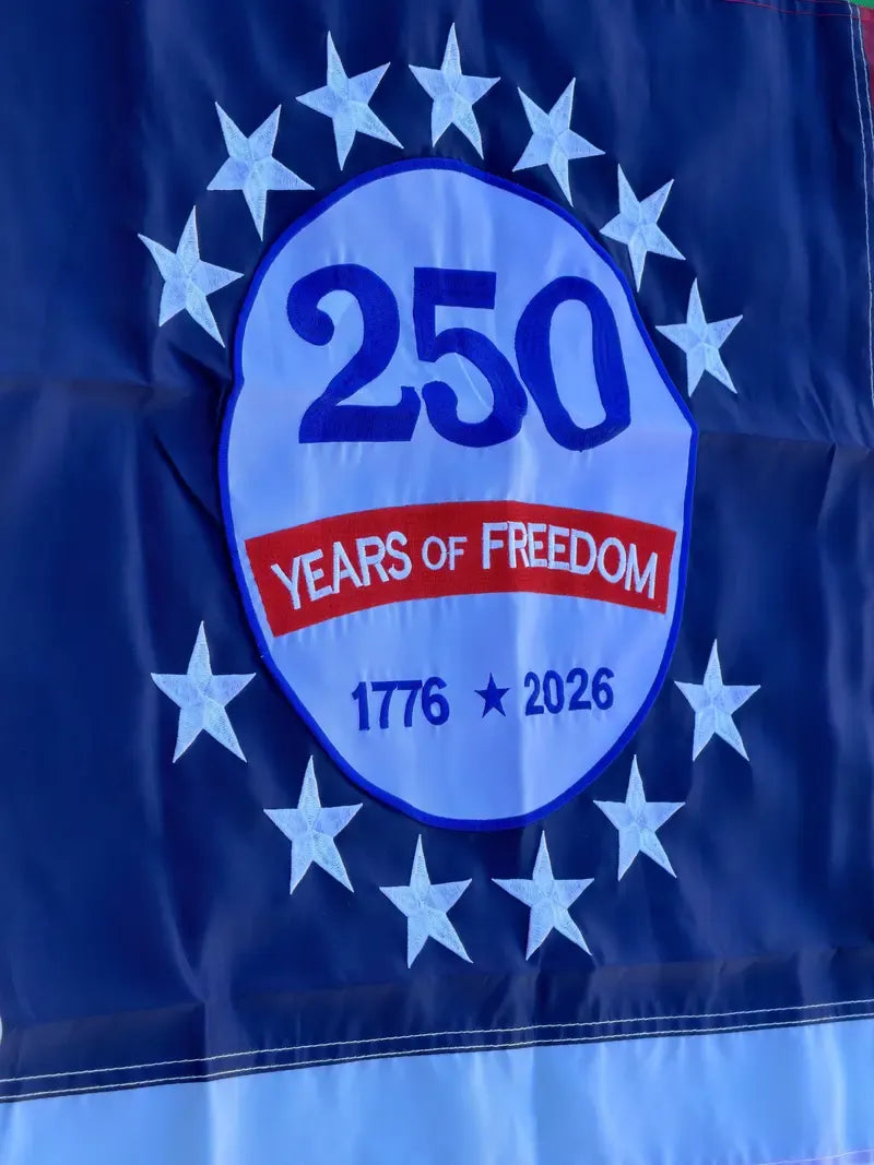 Last Day 49% OFF🔥250th Anniversary USA Commemorative Flag (3x5 Ft),Double-Sided Embroidered LGZ