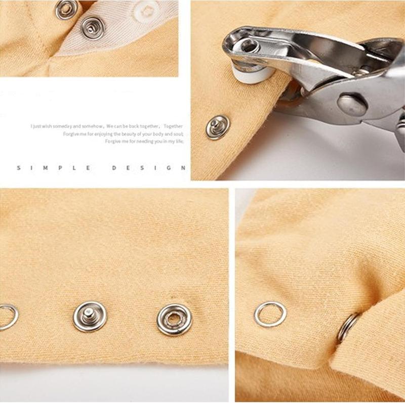 🧵 Home Sewing Accessories Kit for DIY Crafts, Clothing & Hats — Button & Snap Pliers Tool Set ✨ No-Sew Repair Sewing Kit for Handmade Crafts & Sewing Materials 🪡-KPL