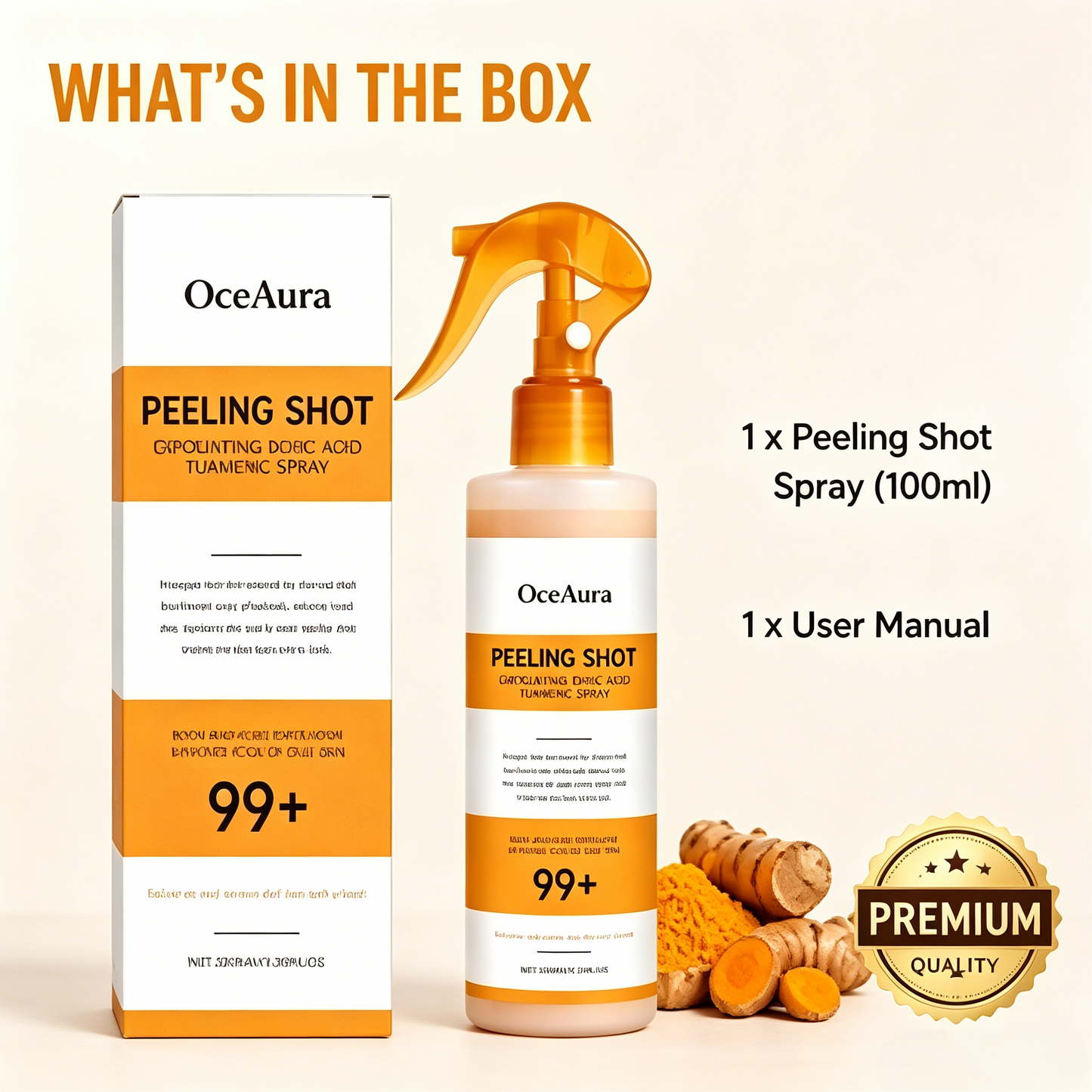 🧴Full Body Peeling Spray Dead Skin Remover Turmeric Skin Brightening Mist-WBJ