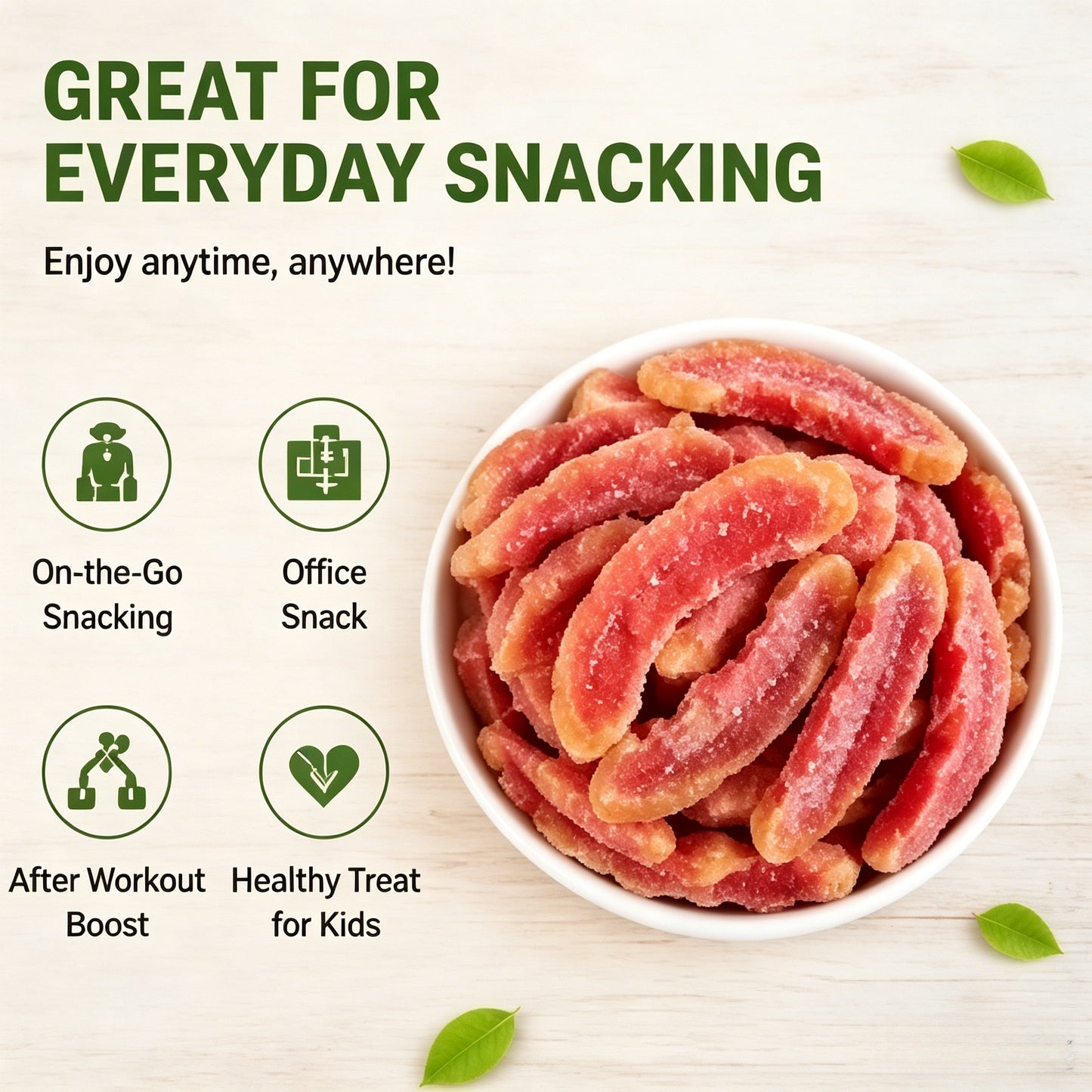 Premium Dried Guava Slices โ Chewy, Nutritious, & Perfect for Daily Snacking! ๐ Limited Time Offer!-KPL