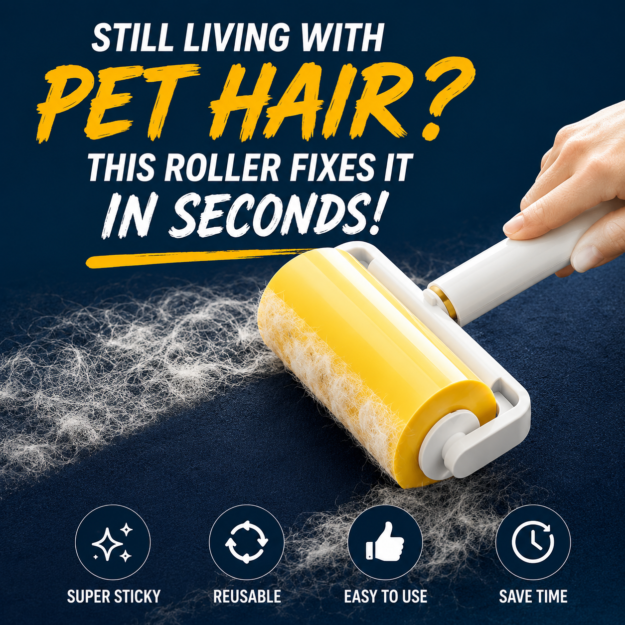 ✨Strong Adhesive Lint Roller Portable Pet Fur Dust Removal Tool-LT