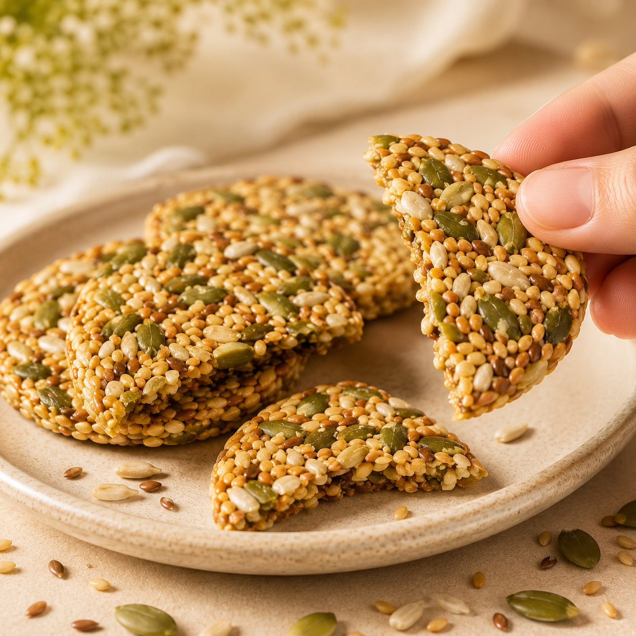 😋Extra Large & Extra Thick Seed Cycling Crisps- 🍃Look after your cardiovascular and blood sugar health.-AUX