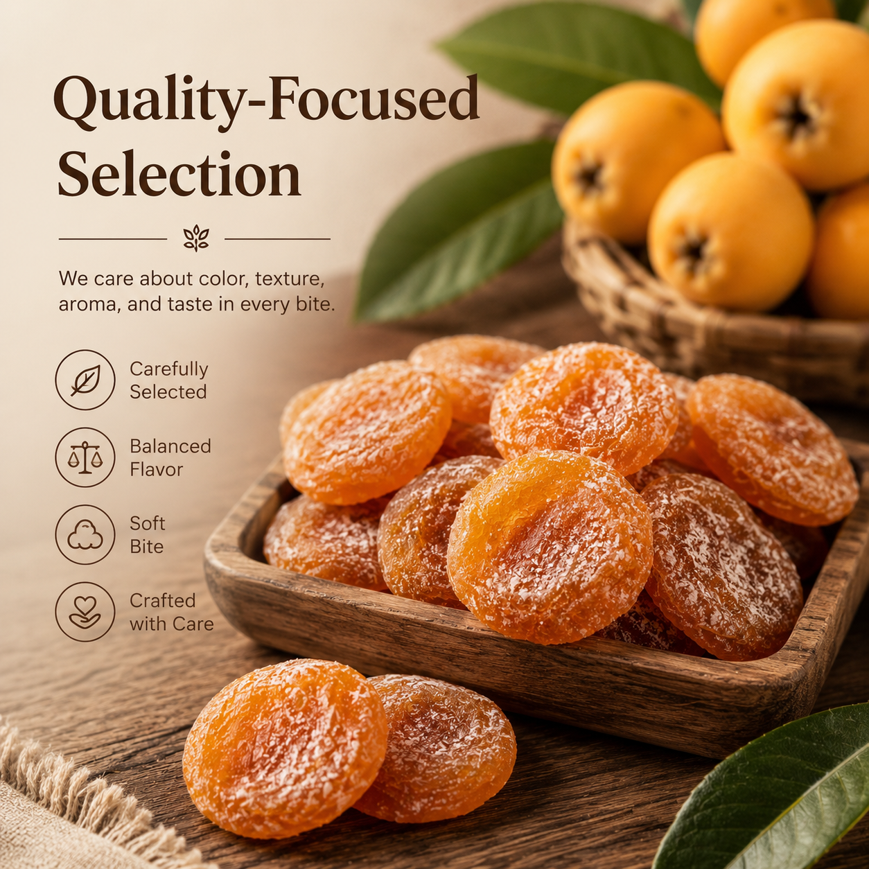🌾 Natural Throat Care | Sweet & Mellow Returning SweetnessBamboo Salt Licorice Dried Loquat-DZT