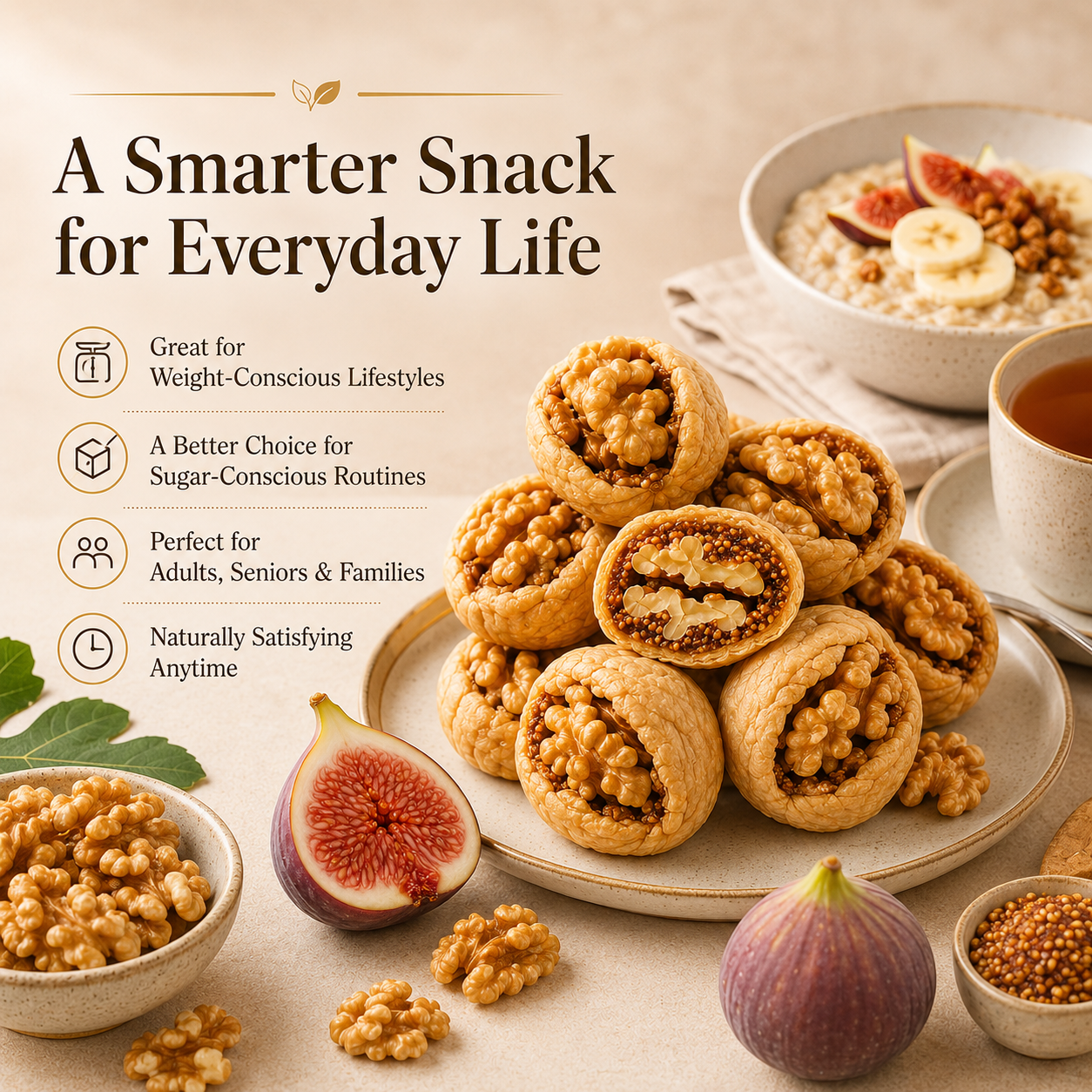 Premium Fig Stuffed Walnuts — A Natural Choice for Heart & Cardiovascular Wellness-BFH