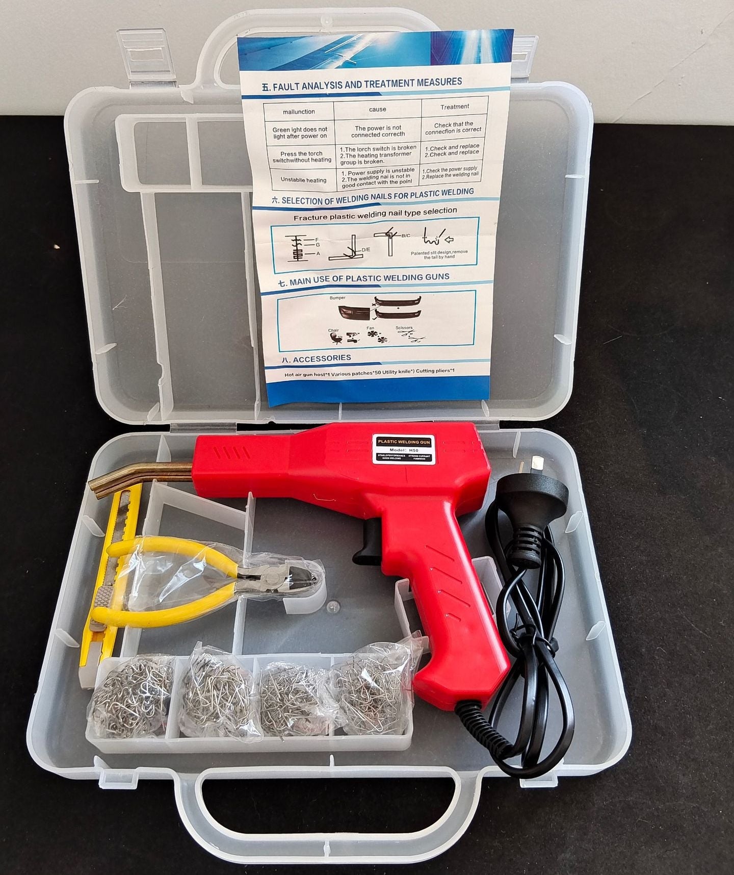 🎁【FathersDayGift】Car Plastic Welding Repair Tool, HandheldPlastic Welder for Bumper and DashboardFixes, 🛠️Car Body Repair Tool, Portable Welder Machine-XXS