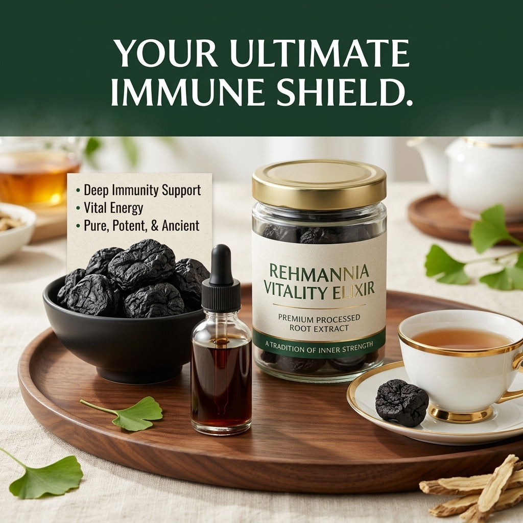 Premium Nine-Times Steamed & Sun-Dried Prepared Rehmannia Root, Household Essential-SUY