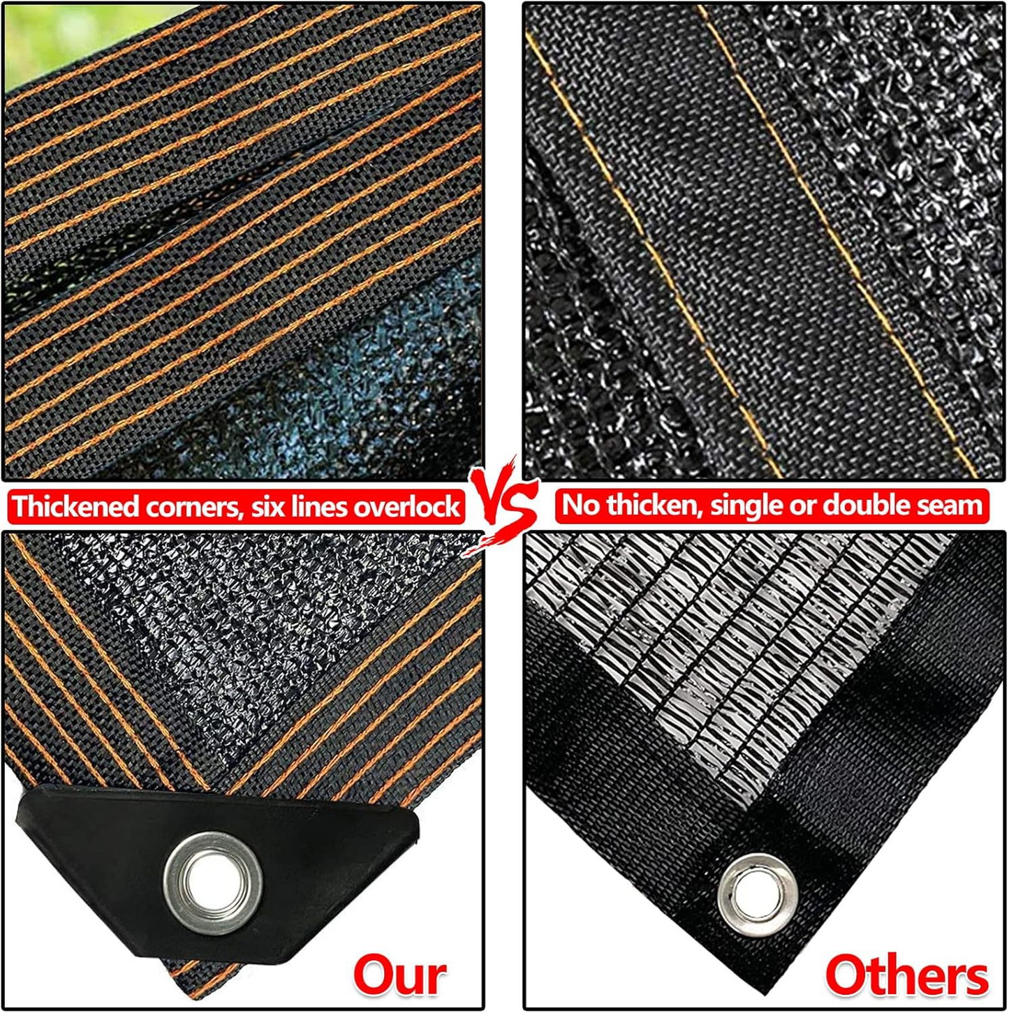 ☀️Premium Outdoor Sun Shade Net - Breathable & UV Protection Mesh Cover with Reinforced Edges for Patios, Pergolas, 🏡Vehicles, and Plant Nurseries-XXS
