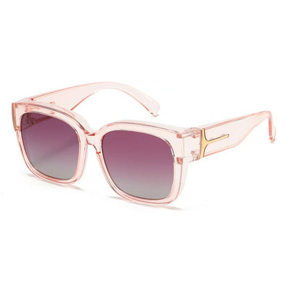 👓 Wear Over Myopia Glasses Polarized Sun Shades Unisex Eyewear-LT