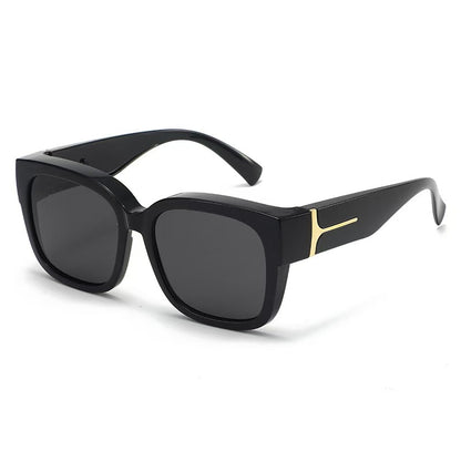 👓 Wear Over Myopia Glasses Polarized Sun Shades Unisex Eyewear-LT