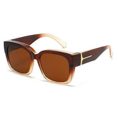 👓 Wear Over Myopia Glasses Polarized Sun Shades Unisex Eyewear-LT