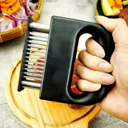 Premium 48-Blade Stainless Steel Meat Tenderizer – Transform Any Meat into a Melt-in-Your-Mouth Masterpiece! 🥩✨-DZT