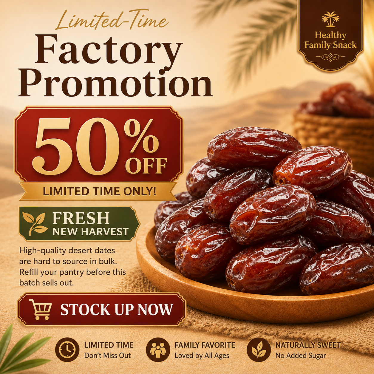 🏜️ Sugar-Free Creamy Black Desert Dates-WBJ