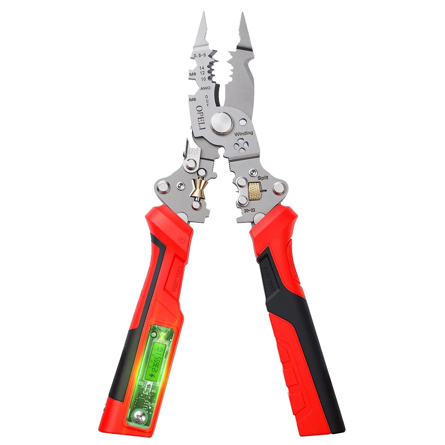 2026 Upgraded 16-in-1 Heavy-Duty Wire Stripper | Rechargeable Electrical Pliers with Built-in Voltage Tester ⚡️🛠️ LGZ