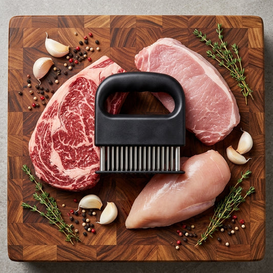 Premium 48-Blade Stainless Steel Meat Tenderizer – Transform Any Meat into a Melt-in-Your-Mouth Masterpiece! 🥩✨-DZT