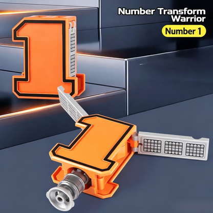 🤖10-in-1 Number Transforming Robot Toy –🔢Numbers 0–9 each transform into a unique mini robot or vehicle mode-YOY