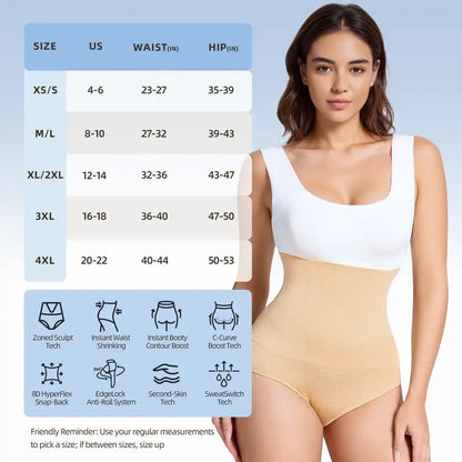 🍑The Ultimate 3-in-1 Body Sculpt Panty: Flat Belly, Snatched Waist, Perfect Lift! ✨-DZT