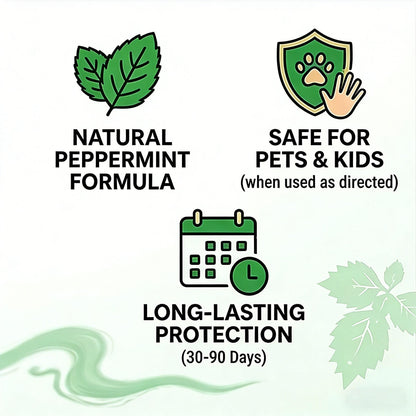 Premium Natural Peppermint Rodent Repellent | Upgraded 12-Pack Safe Pest Control 🌿🐭 LGZ