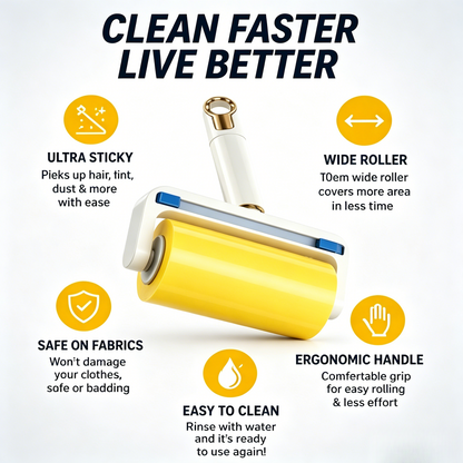 ✨Strong Adhesive Lint Roller Portable Pet Fur Dust Removal Tool-LT
