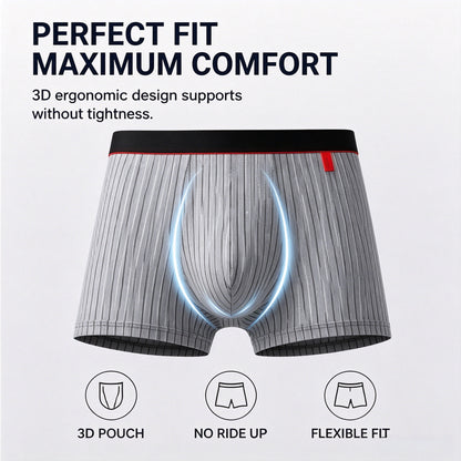 ❄️ Men’s Cooling Ice Silk Trunks - 3D Pouch Breathable Quick Dry Underwear-LT