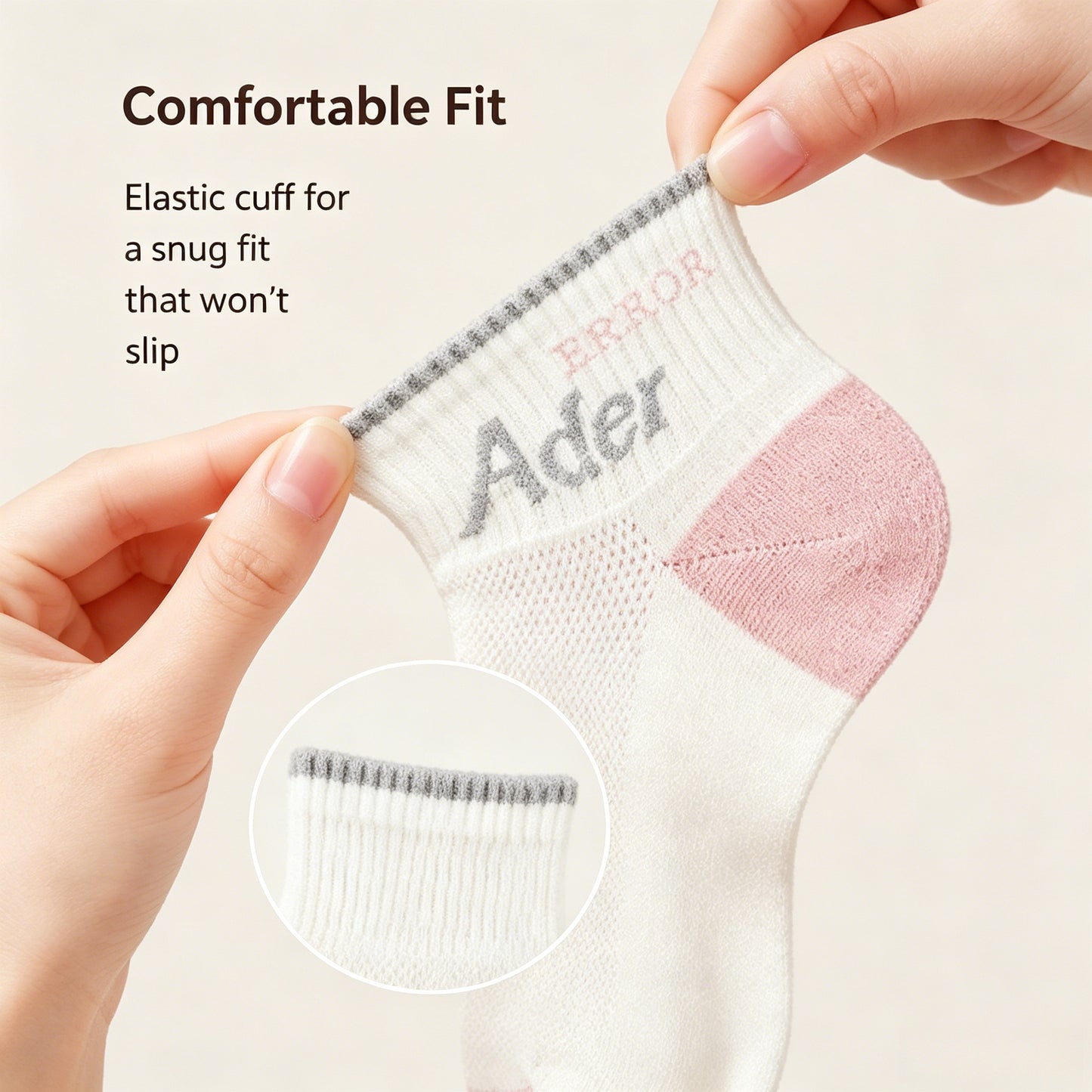 🧦Women Soft Cotton Ankle Socks Elastic Non-slip Breathable Daily Sports Socks-LT