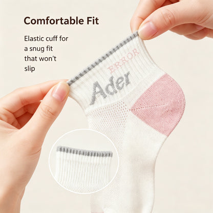 🧦Women Soft Cotton Ankle Socks Elastic Non-slip Breathable Daily Sports Socks-LT
