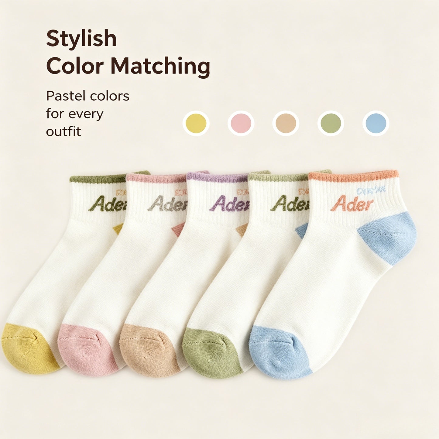 🧦Women Soft Cotton Ankle Socks Elastic Non-slip Breathable Daily Sports Socks-LT