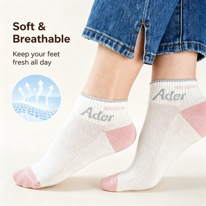 🧦Women Soft Cotton Ankle Socks Elastic Non-slip Breathable Daily Sports Socks-LT
