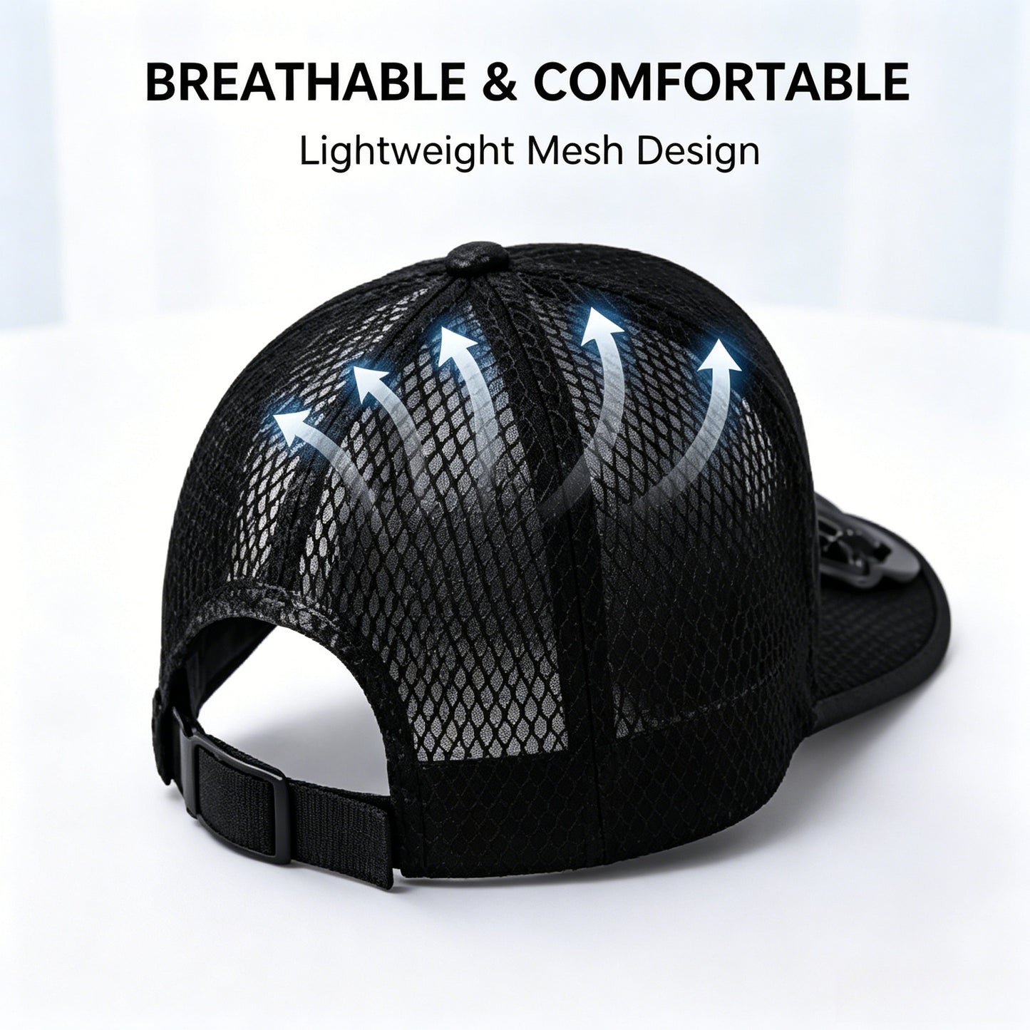 🌞Dual Fan Solar Powered Baseball Cap - Adjustable Speed, Breathable Mesh for Outdoor Sports-LT