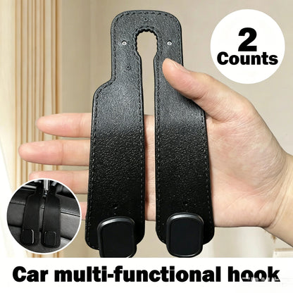 🚗Car Seat Back Storage Hook🪝 It has a bendable design to fit most car seats, suitable for both long-distance journeys and daily commutes✨-XLB