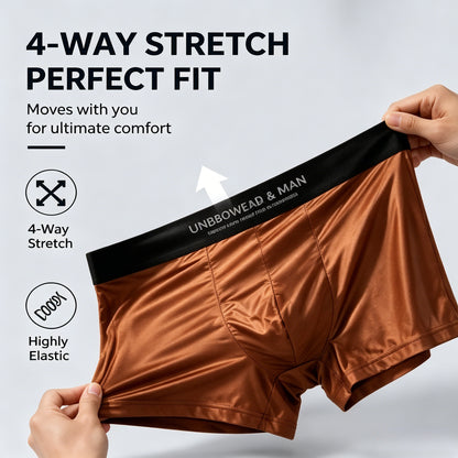 🛡️ Antibacterial Ice Silk Boxer Briefs | Odor-Control Quick-Dry Men's Underwear, Summer Must-Have-LT