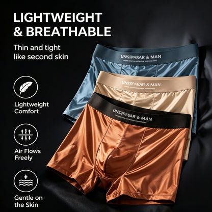 🛡️ Antibacterial Ice Silk Boxer Briefs | Odor-Control Quick-Dry Men's Underwear, Summer Must-Have-LT