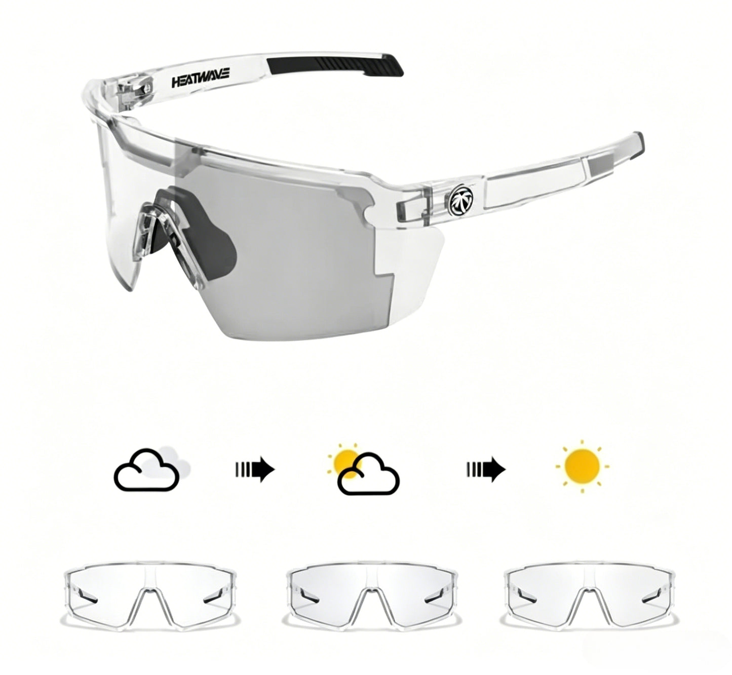 🌞 UV400 Photochromic Polarized Safety Glasses, 🥇Impact Resistant Outdoor Sports & Work Eyewear-XLB