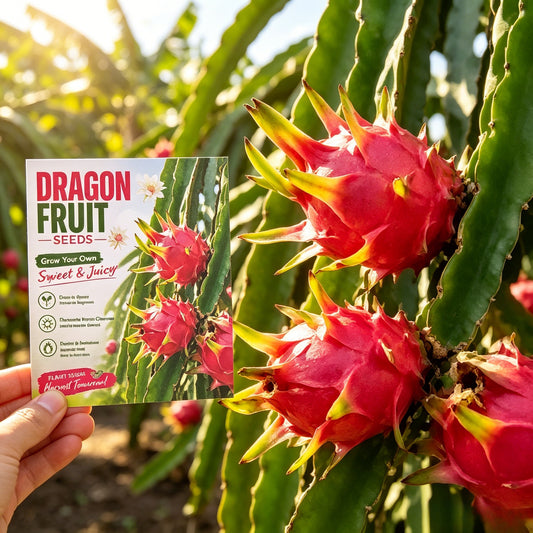 🌱 High-Quality Dragon Fruit Seeds | 1000 Pieces Non-GMO Hybrid Seeds, Ideal for Home Planting 🌿🌴-XLB