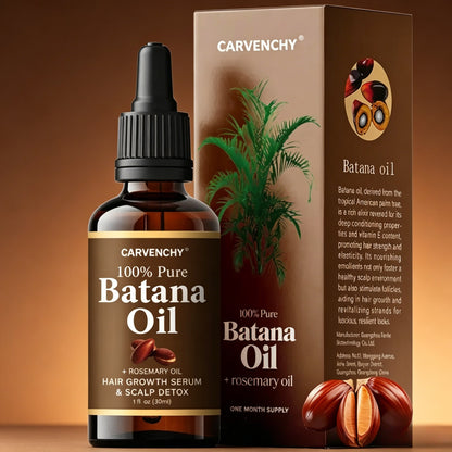 ✨ 100% Pure & Natural Batana Oil with Rosemary 🌿 Revitalizing Hair Growth Serum - Nourishes & Strengthens for Strong, Healthy Hair 👩‍🦰👨‍🦱 Unisex Formula | Perfect Father’s & Mother’s Day Gift 🎁-XLB