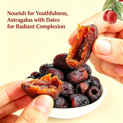 😋Astragalus Steamed Red Dates｜Seedless Plump Natural Nourishing Jujube Snack-XLB