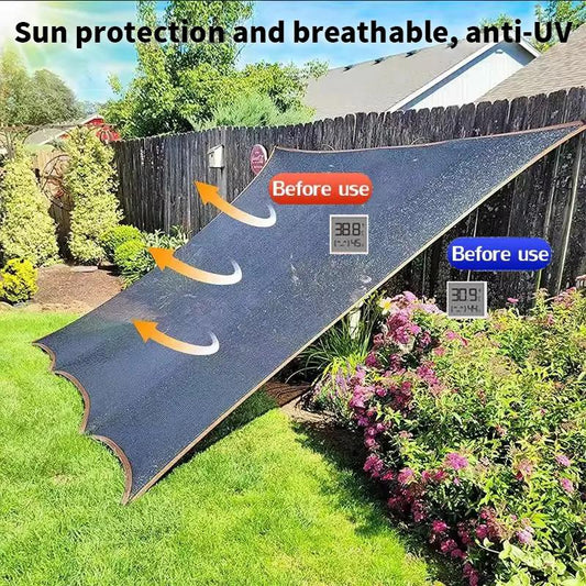 ☀️Premium Outdoor Sun Shade Net - Breathable & UV Protection Mesh Cover with Reinforced Edges for Patios, Pergolas, 🏡Vehicles, and Plant Nurseries-XXS