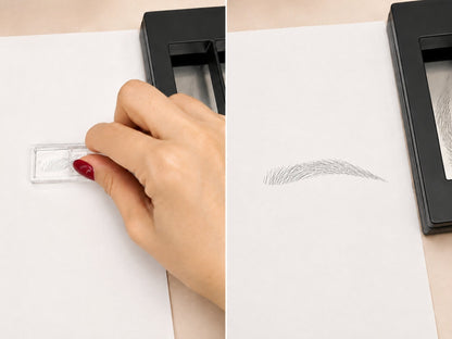Instant Stretch-to-Fit 3D Micro-Blade Eyebrow Stamp – 24H Waterproof & Symmetrical Brow Shaping Kit LGZ