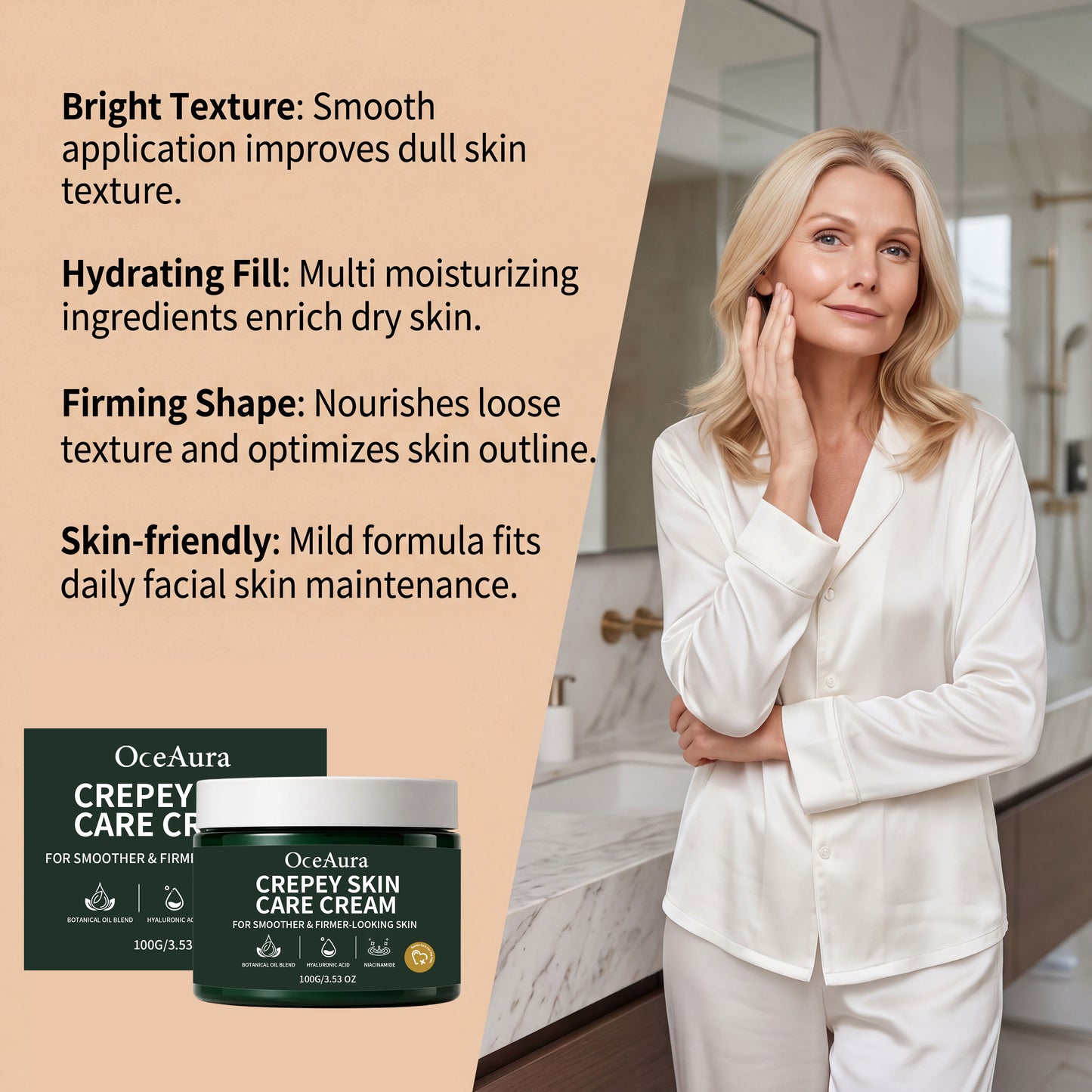 Anti-Wrinkle Dark Spot Corrector Cream, Firming Crepey Skin Repair Moisturizer-SUY