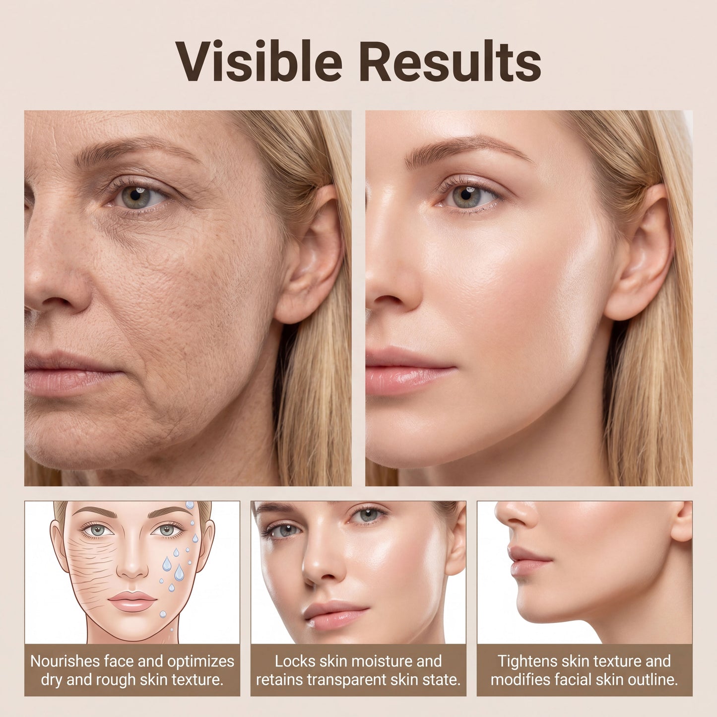 Anti-Wrinkle Dark Spot Corrector Cream, Firming Crepey Skin Repair Moisturizer-SUY