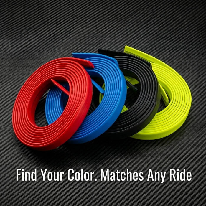 ❌ Stop Curb Rash! 8m Universal Car Wheel Rim Protector Strip 🚗| DIY Anti-Scratch Rubber Tire Guard Line-QZZ