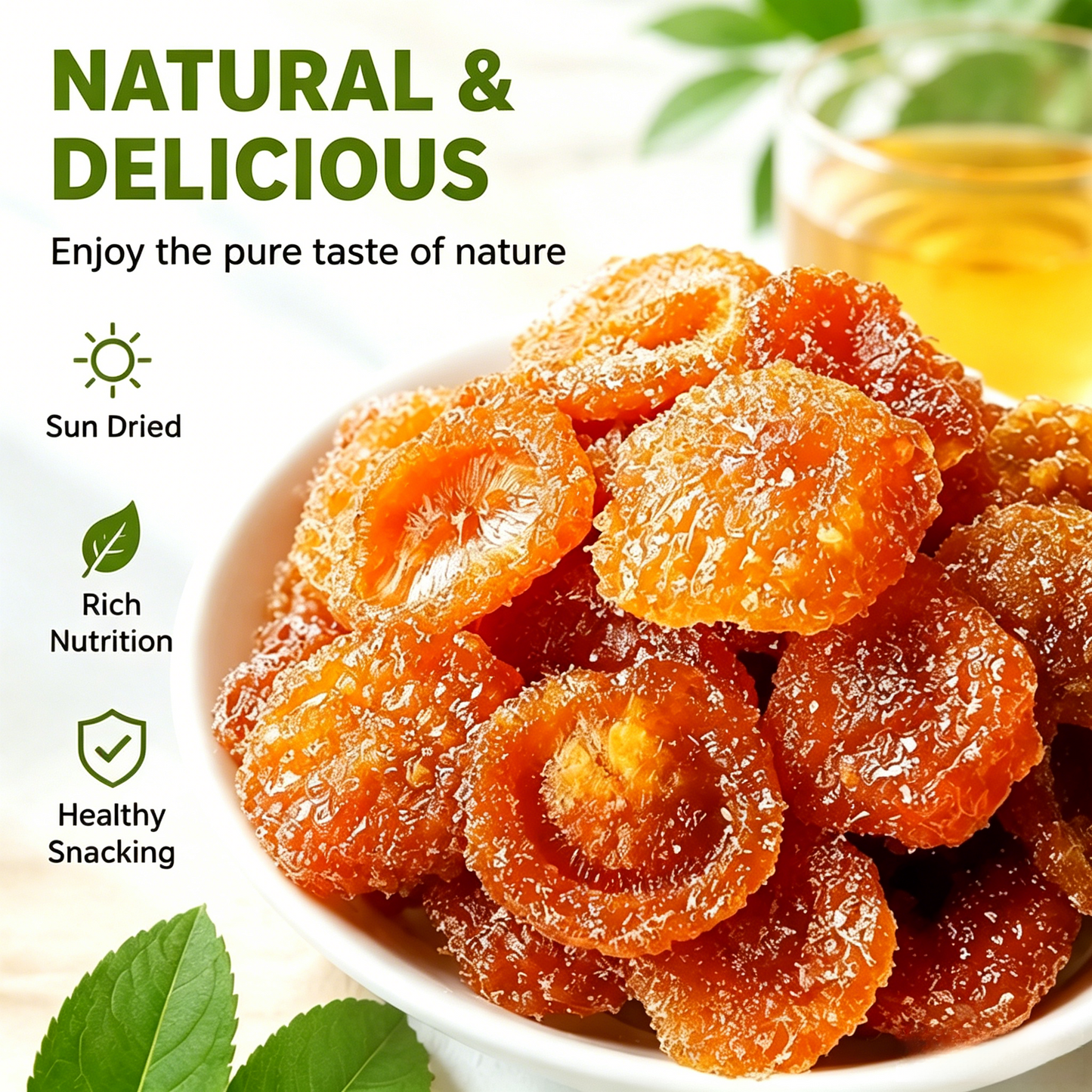 Dried Roxburgh Rose | Natural High Vitamin C Snack for Healthy Weight Management, No Additives, Sun Dried Superfruit-LT