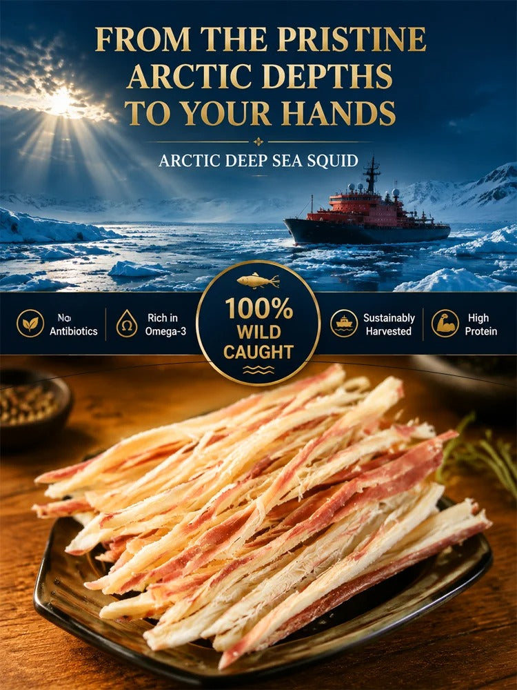 Arctic Deep-Sea Shredded Squid Strips.-OKL