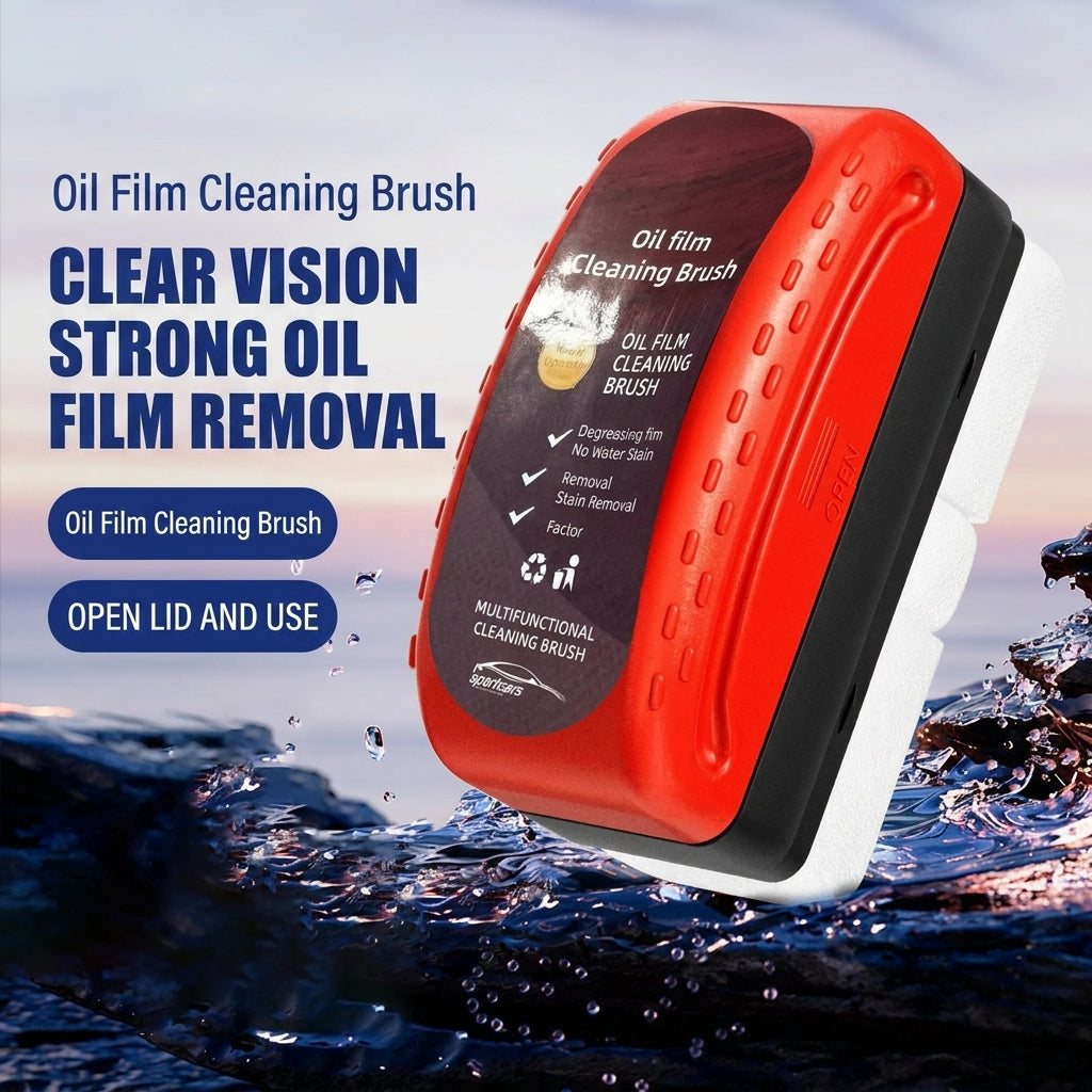 Instant Windshield Oil Film Cleaner | Clear Vision for Rainy & Night Driving-TTT