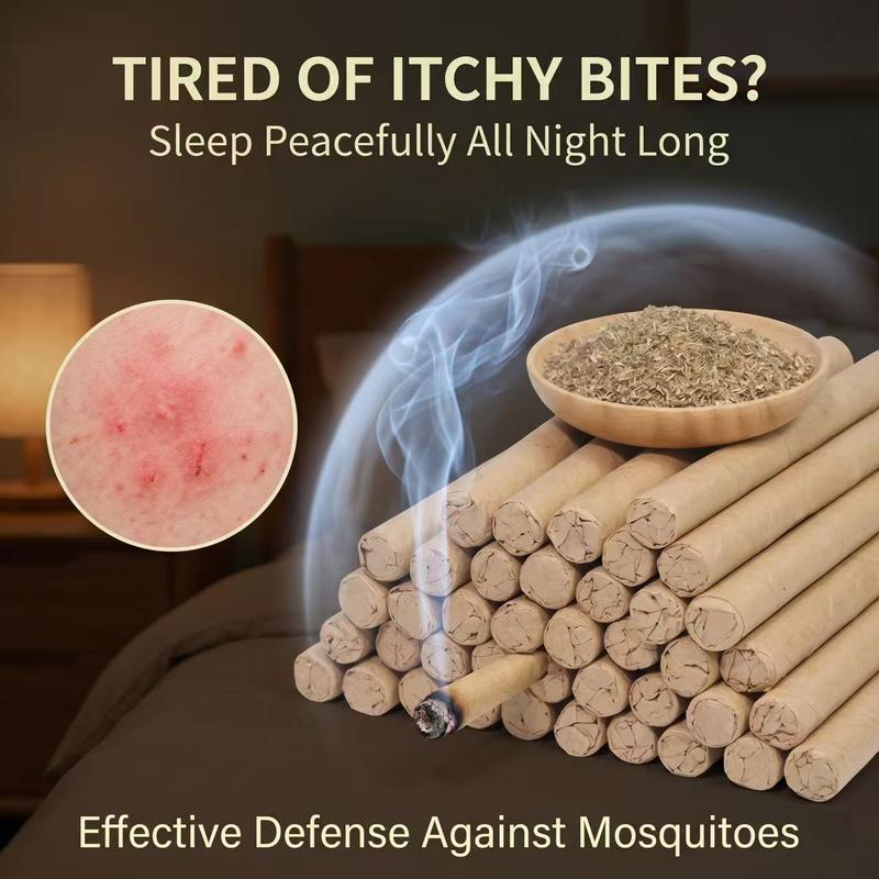 【Nature Protection】10/20/30 Pcs Organic Mugwort & Gastrodia Elata Aromatherapy Mosquito Repellent Sticks – Non-Toxic Mosquito Repellent & Sleep Aid.-KPL