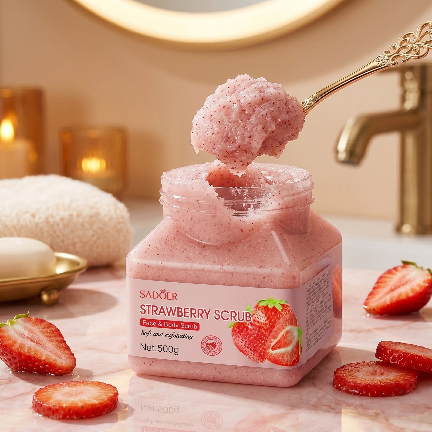 ⚠️Please take good care of your skin! ✅This 17.64 oz gentle exfoliating scrub is suitable for all skin types.🎁-XXS