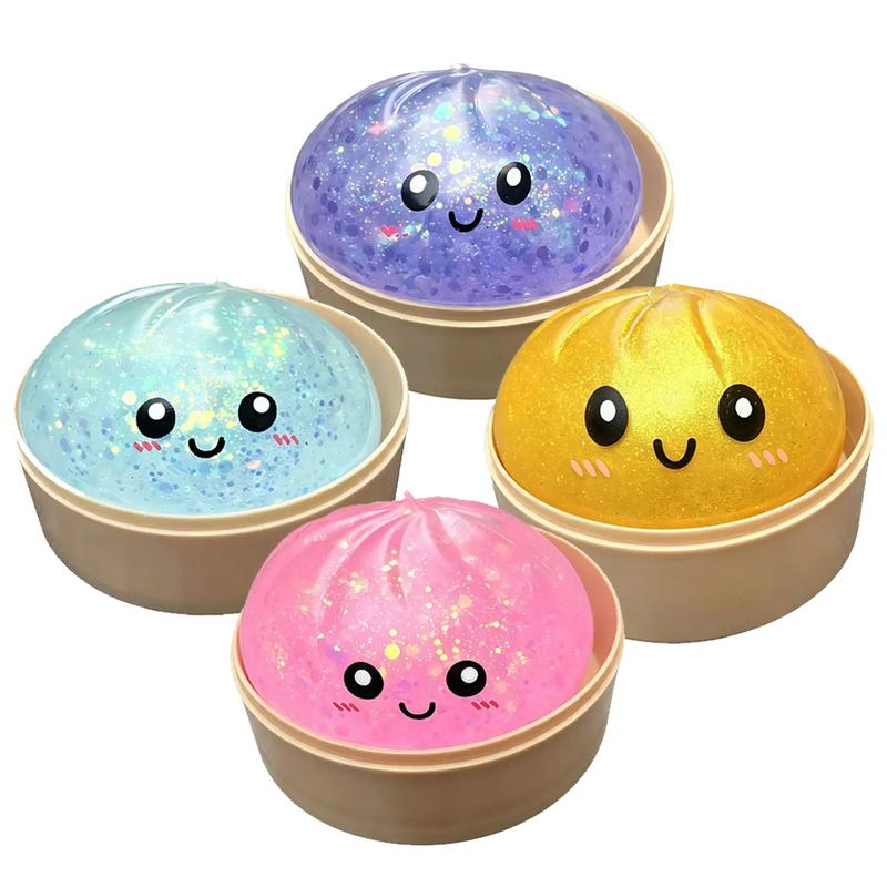 🥟🎁 Mini Dumpling Squishy Stress Toys, Surprise Mystery Box, Soft Squeeze Balls, Fidget Sensory Gifts, Funny Steamer Toys for Daily Stress Relief 😌-XLB